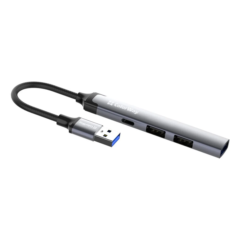 USB хаб СolorWay USB-A 4-в-1 USB2.0х3/USB3.0 (CW-HUB05)