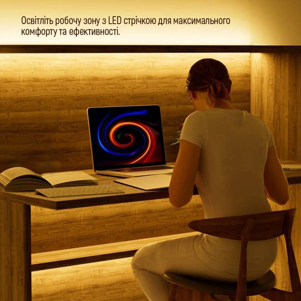 Світлодіодна LED стрічка ColorWay 5м з живленням від USB холодний білий (CW-LD05)
