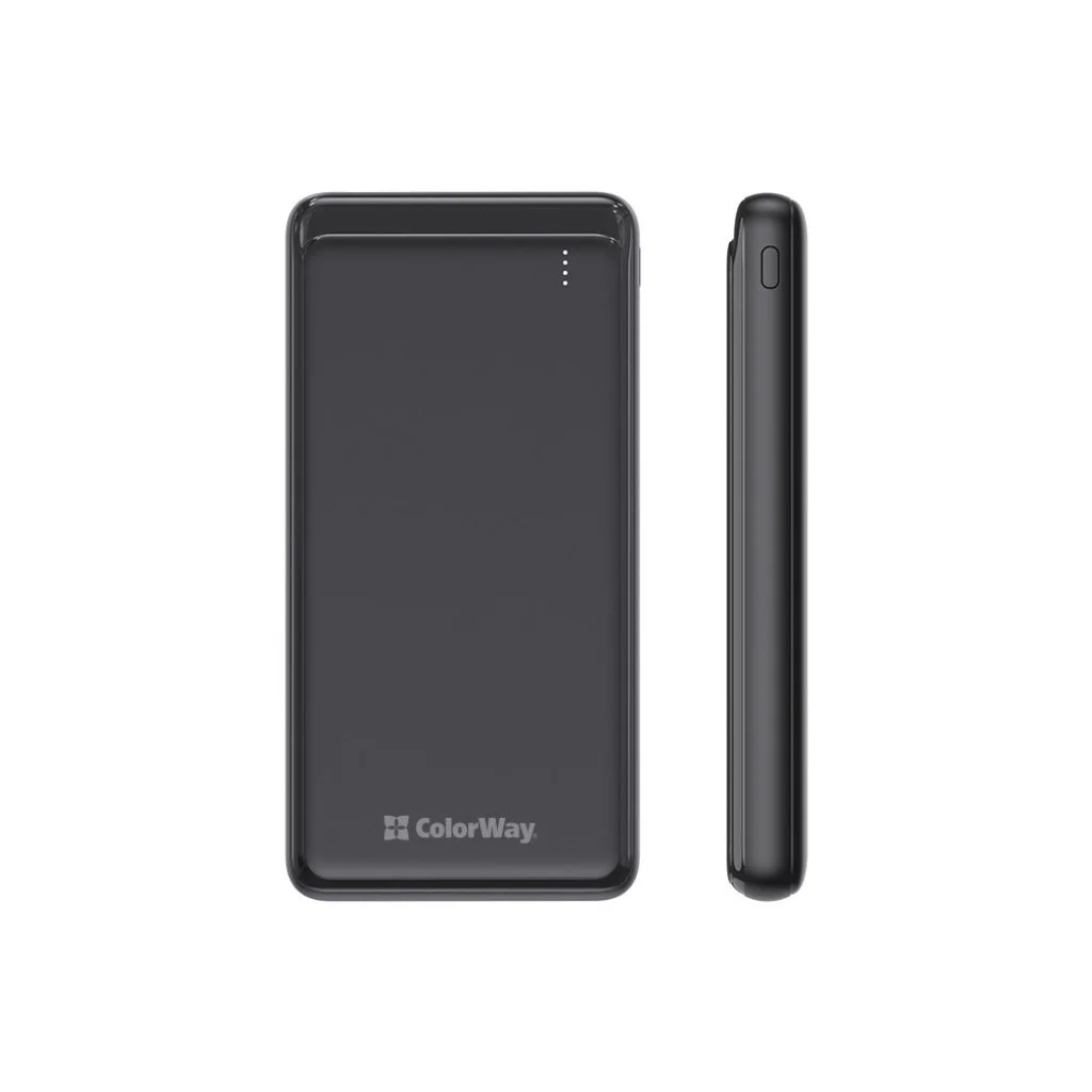 УМБ ColorWay 10000 mAh Slim Black (CW-PB100LPF2BK)