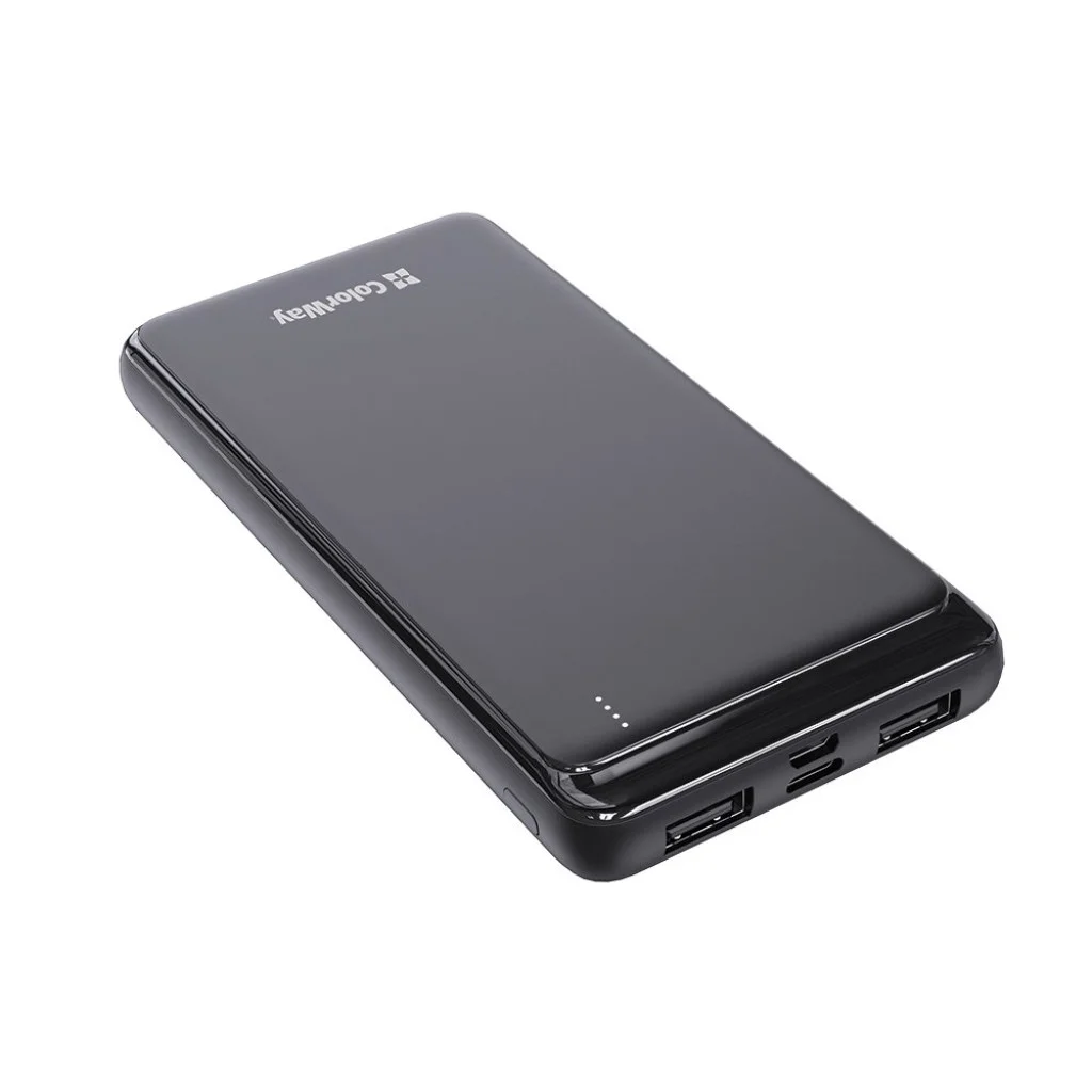 УМБ ColorWay 10000 mAh Slim Black (CW-PB100LPF2BK)