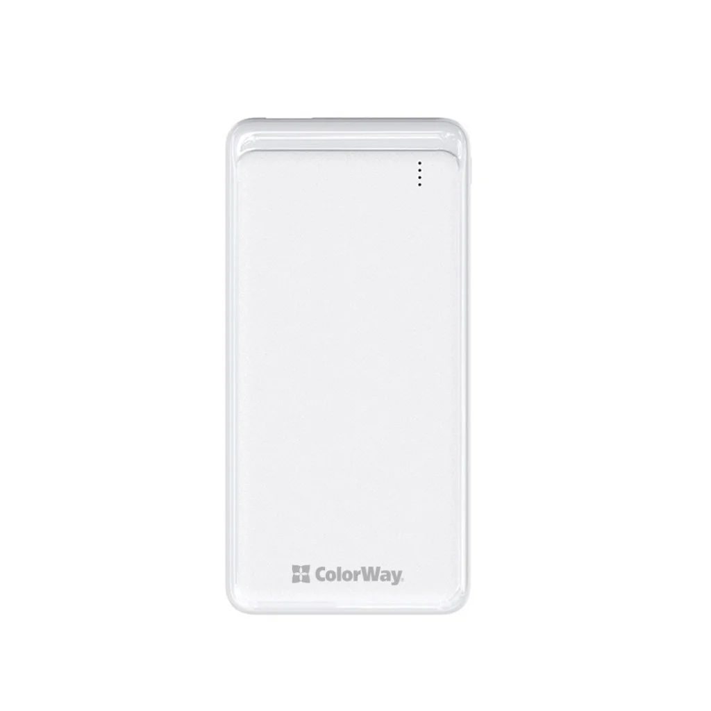 УМБ ColorWay 10000 mAh Slim White (CW-PB100LPF2WT)
