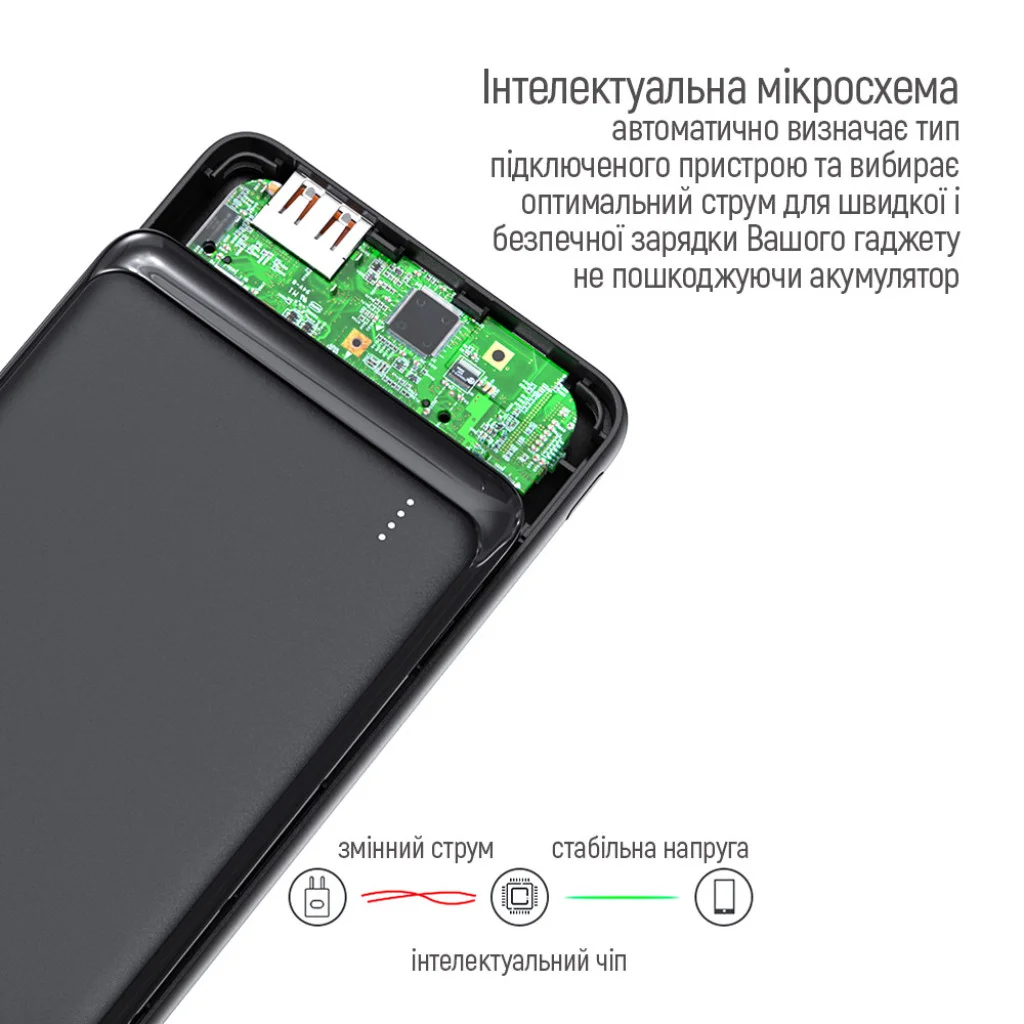 УМБ ColorWay 10000 mAh Slim 18W Black (CW-PB100LPG3BK-PD)
