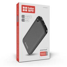 УМБ ColorWay 10000 mAh Slim LCD Black (CW-PB100LPH2BK-D)