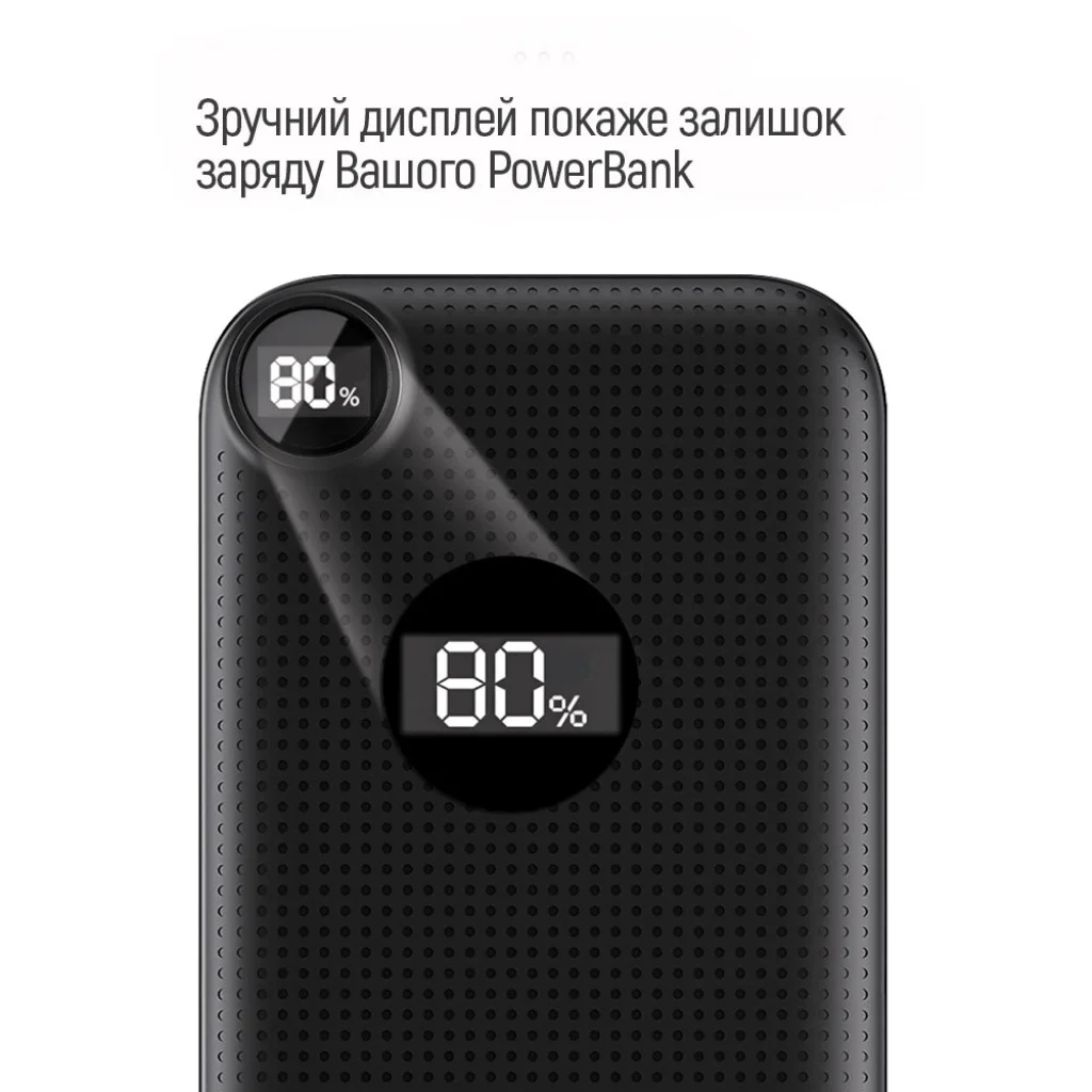 УМБ ColorWay 10000 mAh Slim LCD Black (CW-PB100LPH2BK-D)