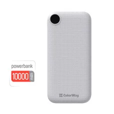 УМБ ColorWay 10000 mAh Slim LCD White (CW-PB100LPH2WT-D)