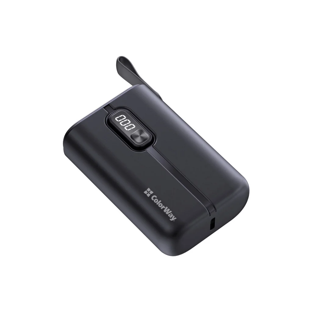 УМБ ColorWay Power Bank 10000 mAh Full power (USB QC3.0 + USB-C Power Delivery 22.5W) Black (CW-PB100LPK2BK-PDD)