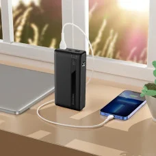 УМБ ColorWay Power Bank 20 000 mAh Powerful (USB QC3.0 + USB-C Power Delivery 65W) Black (CW-PB200LPA3BK-PDD)