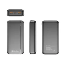 УМБ ColorWay Power Bank 20 000 mAh EnergyPlus (USB QC3.0 + USB-C Power Delivery 22.5W) Black (CW-PB200LPB4BK-PD)
