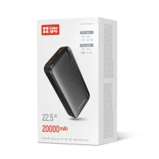 УМБ ColorWay Power Bank 20 000 mAh EnergyPlus (USB QC3.0 + USB-C Power Delivery 22.5W) Black (CW-PB200LPB4BK-PD)