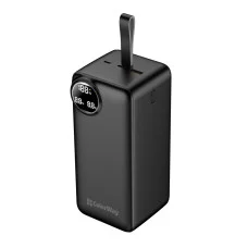 УМБ ColorWay Power Bank 50 000 mAh LCD (USB QC3.0 + USB-C Power Delivery 22.5W) Black (CW-PB500LPA4BK-PDD)
