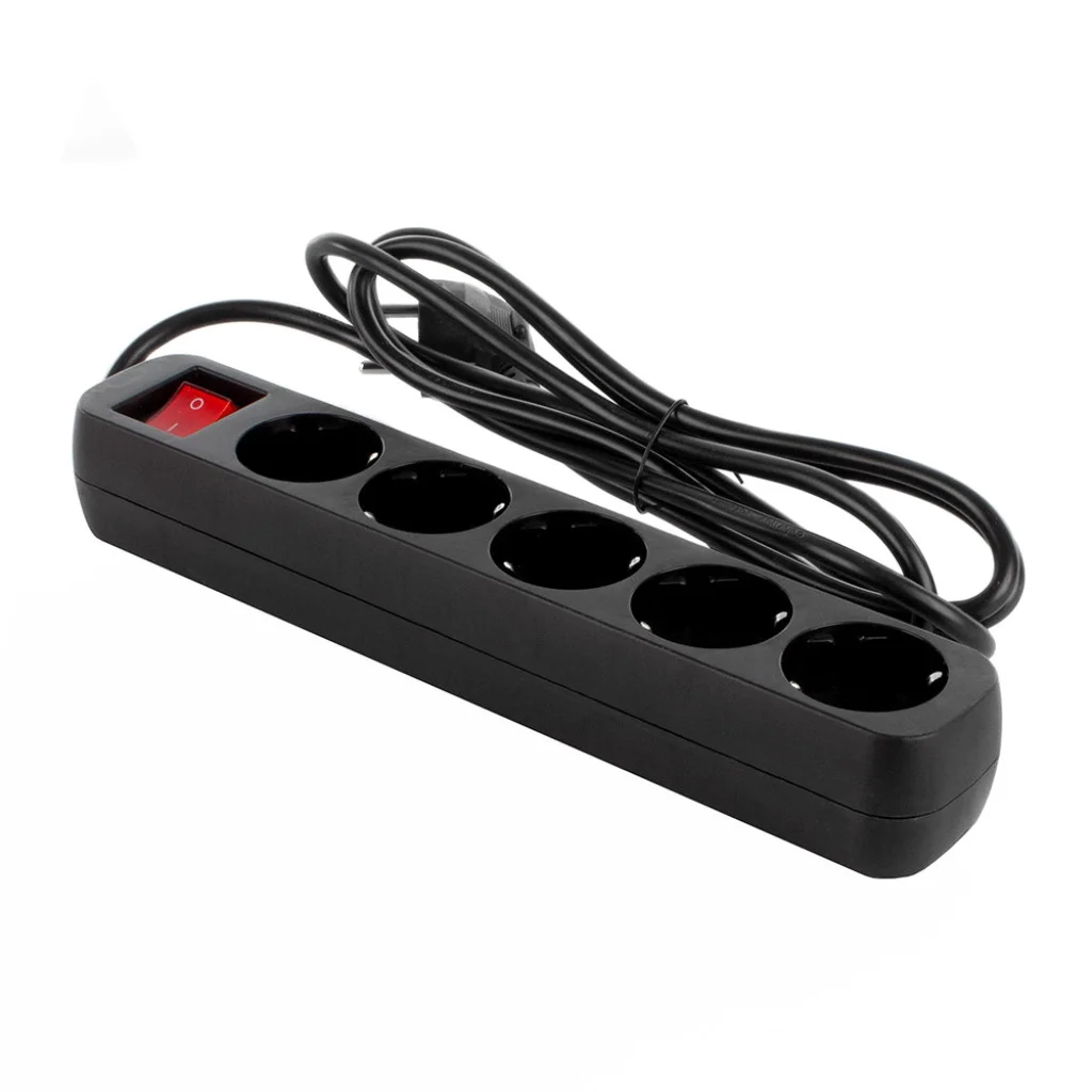 Мережевий фільтр СolorWay 5 розеток/3M black (CW-PSEA53BK)