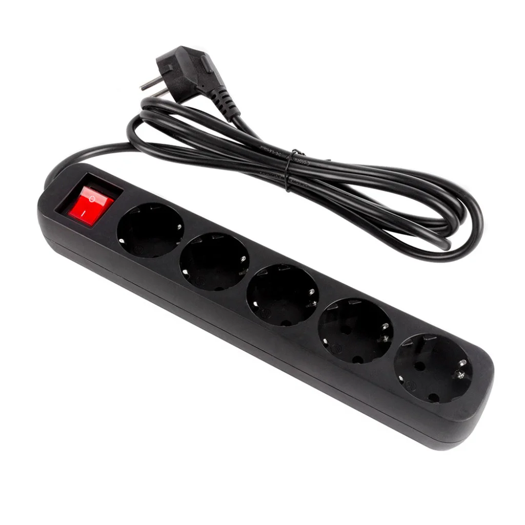 Мережевий фільтр СolorWay 5 розеток/3M black (CW-PSEA53BK)