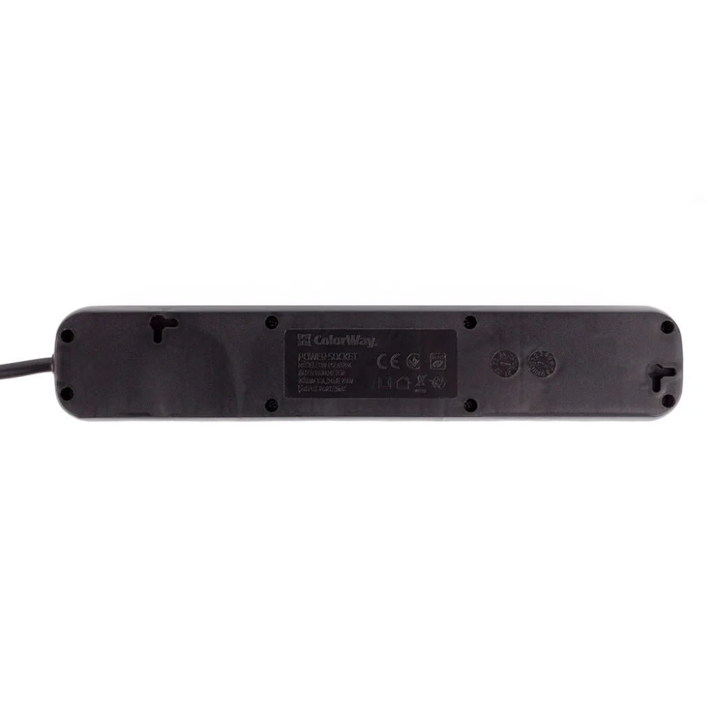 Мережевий фільтр СolorWay 5 розеток/3M black (CW-PSEA53BK)