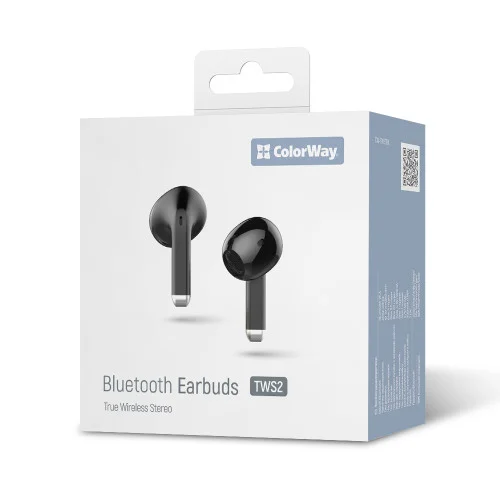 Навушники СolorWay Slim TWS-2 Earbuds Black (CW-TWS2BK)