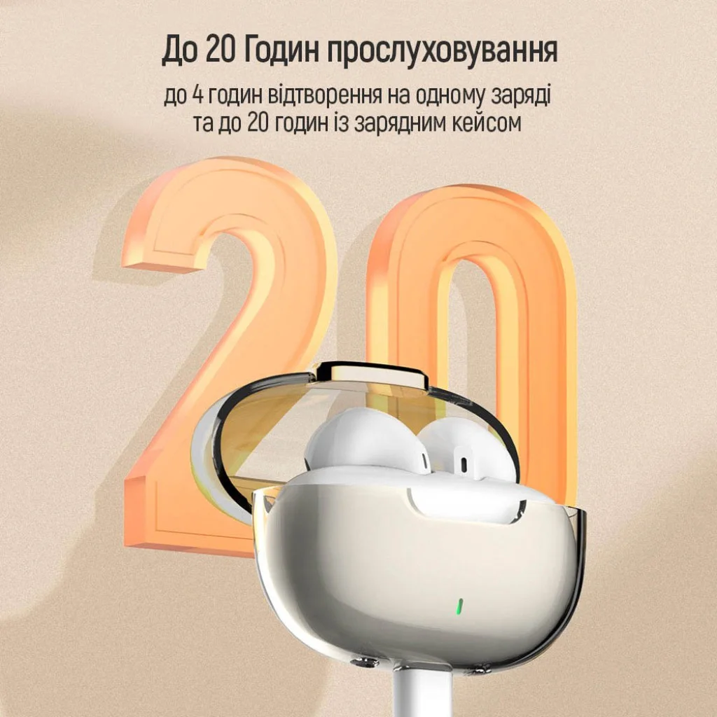 Навушники СolorWay Slim TWS-2 Earbuds White (CW-TWS2WT)
