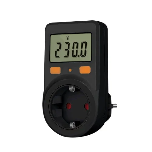 Энергометр цифровой (W/V/A/C/Hz/KWh) СolorWay для розетки (16A/3680W) (CW-VM16-0..