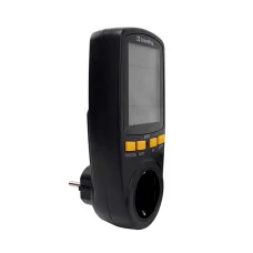 Энергометр цифровой (W/V/A/C/Hz/KWh) СolorWay для розетки (16A/3680W) (CW-VM16-02D)