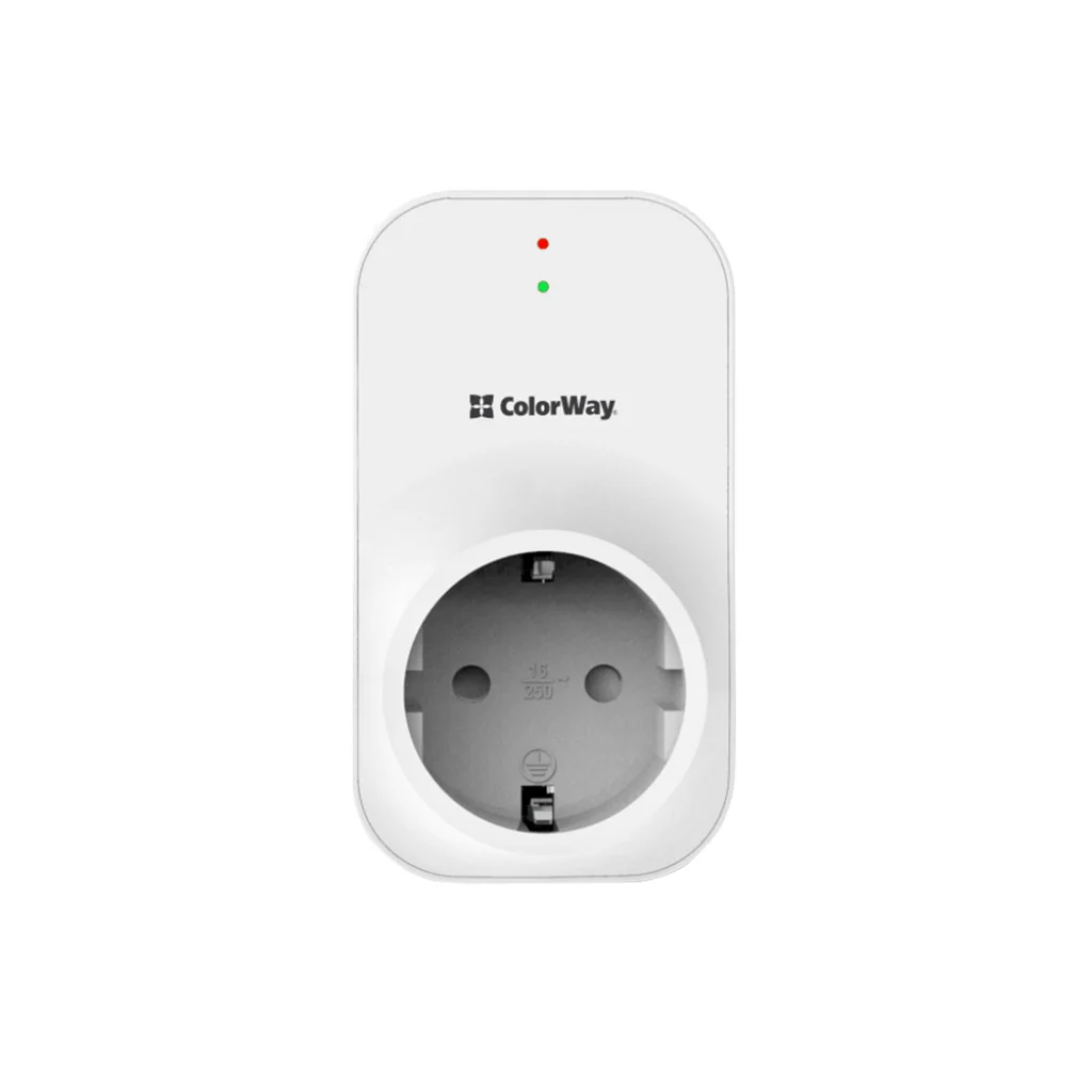 Реле напруги ColorWay (16A/3680W) 165V/260V LED1 white (CW-VR16-03L)