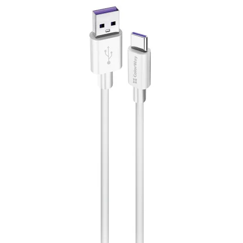 Кабель ColorWay USB - Type-C (Fast Charging) 5.0А 1 м White (CW-CBUC019-WH)