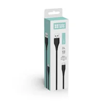 Кабель Colorway USB Type-C (PVC) 2.4А 1 м Black (CW-CBUC026-BK)