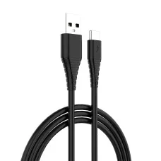 Кабель Colorway USB Type-C (PVC) 2.4А 1 м Black (CW-CBUC026-BK)