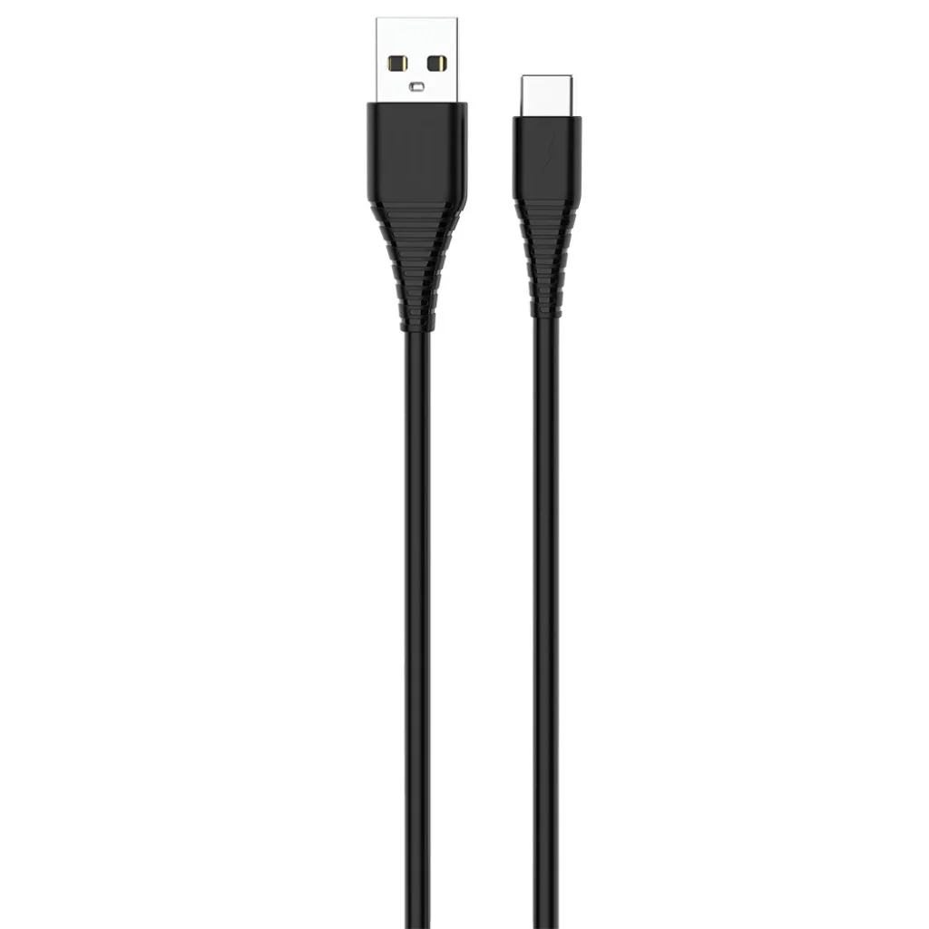 Кабель Colorway USB Type-C (PVC) 2.4А 1 м Black (CW-CBUC026-BK)
