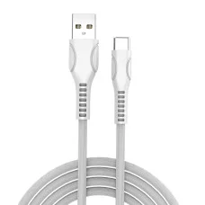 Кабель Colorway USB Type-C (line-drawing) 2.4А 1 м White (CW-CBUC029-WH)