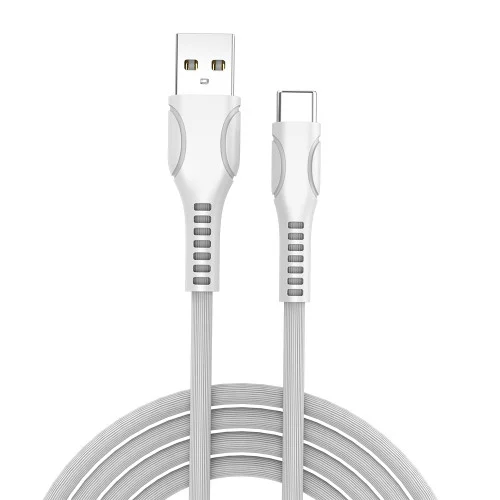 Кабель Colorway USB Type-C (line-drawing) 2.4А 1 м White (CW-CBUC029-WH)