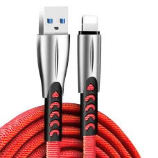Кабель ColorWay USB — Apple Lightning (zinc alloy) 2.4 A 1 м Red (CW-CBUL010-RD)