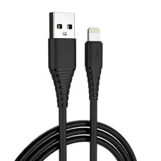 Кабель Colorway USB Apple Lightning (PVC) 2.4А 1 м Black (CW-CBUL024-BK)