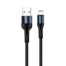 Кабель ColorWay USB - Apple Lightning (nylon) 2.4а 1 м Black (CW-CBUL045-BK)