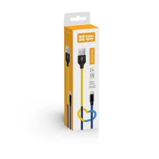 Кабель Colorway USB - Apple Lightning (national) 2.4A 1 м Синьо-жовтий (CW-CBUL052-BLY)