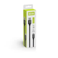 Кабель Colorway USB МicroUSB 2.4A 2м чорний (CW-CBUM009-BK)