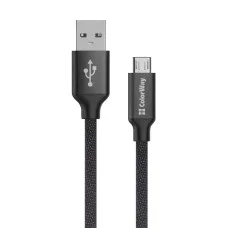 Кабель Colorway USB МicroUSB 2.4A 2м чорний (CW-CBUM009-BK)