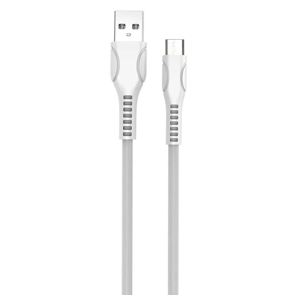 Кабель Colorway USB MicroUSB (line-drawing) 2.4А 1 м White (CW-CBUM028-WH)