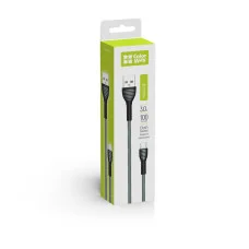 Кабель ColorWay USB — MicroUSB (braided cloth) 3 А 1 м Grey (CW-CBUM041-GR)