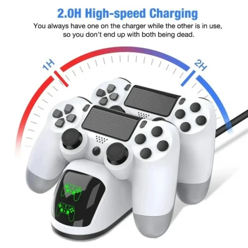 Зарядна станція для Dualshock 4 Dobe TP4-889 white