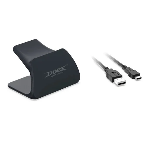 Подставка + Type - C кабель для Dualsense black Dobe TP5-0537B