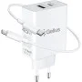 Мережевий зарядний пристрій Gelius X-Duo PRO 45W GP-HC053 + кабель Type-C/Type-C White