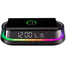Настільний годинник з бездротовою зарядкою Gelius Time Bridge 2 GP-SDC02