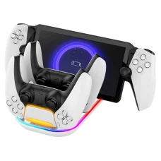 Зарядна станція для PlayStation Portal та 2 DualSense з RGB