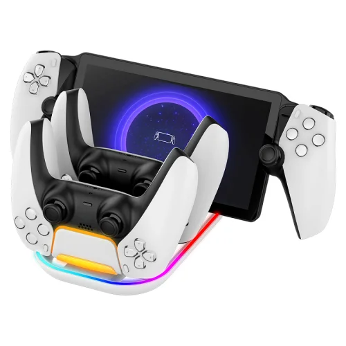 Зарядна станція для PlayStation Portal та 2 DualSense з RGB