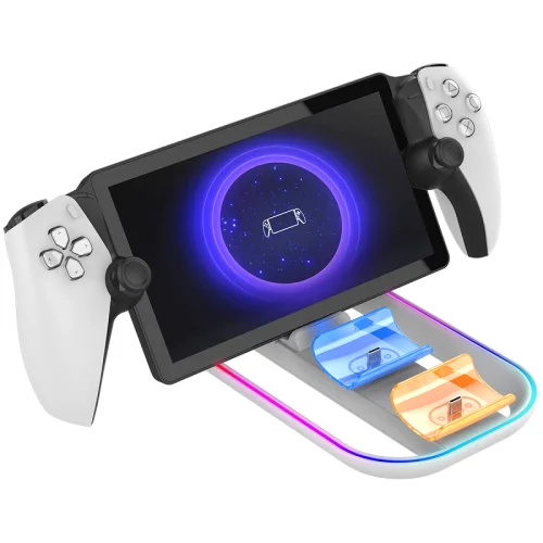 Зарядна станція для PlayStation Portal та 2 DualSense з RGB