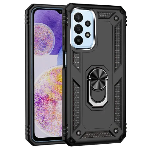 Чехол для смартфона Cosmic Robot Ring for Samsung Galaxy A23 4G Black (RobotA23B..