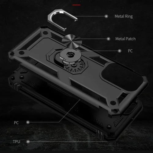 Чехол для смартфона Cosmic Robot Ring for Samsung Galaxy A23 4G Black (RobotA23B..