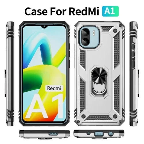 Чехол для смартфона Cosmic Robot Ring for Xiaomi Redmi A1/A2 Silver (RobotXA1Sil..
