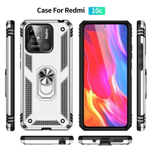 Чехол для смартфона Cosmic Robot Ring for Xiaomi Redmi 10C Silver (RobotXR10CSil..