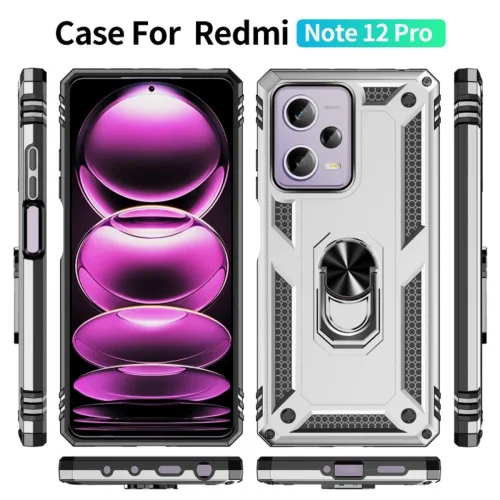 Чехол для смартфона Cosmic Robot Ring for Xiaomi Redmi Note 12 Pro 5G Silver (Ro..