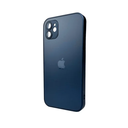 Чохол для смартфона AG Glass Matt Frame Color Logo for Apple iPhone 11 Navy Blue (AGMattFrameiP11Blue)