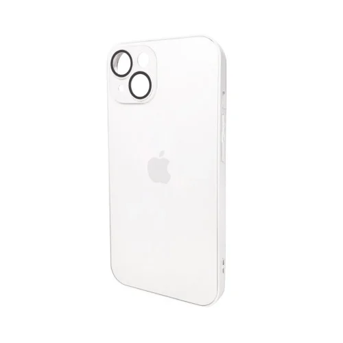 Чохол для смартфона AG Glass Matt Frame Color Logo for Apple iPhone 14 Pearly White (AGMattFrameiP14White)